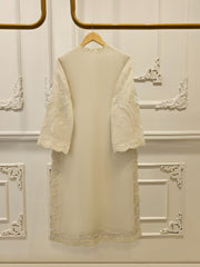 3 Piece - Pure Organza Embroidered Suit S111963