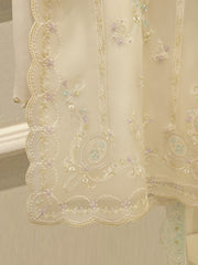3 Piece - Pure Organza Embroidered Suit S111963