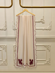 3 Piece - Pure Embroidered Cotton Net Suit S111971