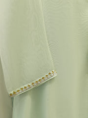 3 Piece - Pure Embroidered Cotton Net Suit S111958