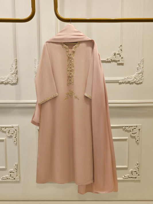 3 Piece - Pure Embroidered Cotton Net Suit S111980