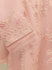 3 Piece - Pure Embroidered Organza Suit S112005