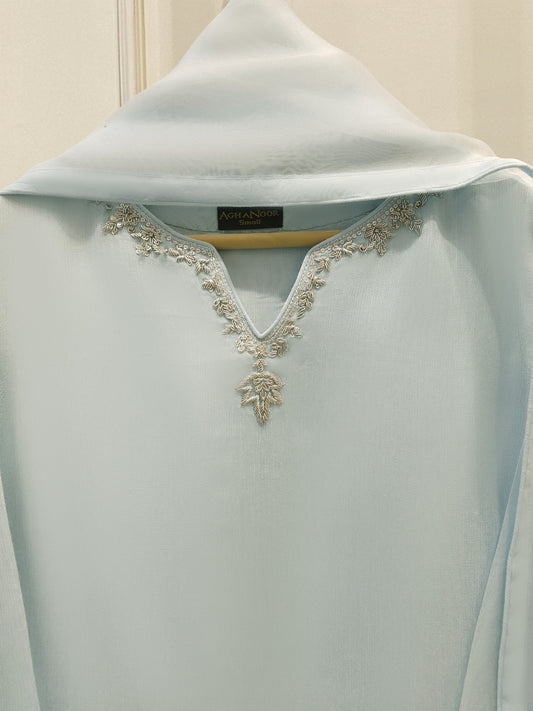 3 Piece - Pure Embroidered Cotton Net Suit S111998