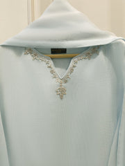 3 Piece - Pure Embroidered Cotton Net Suit S111998