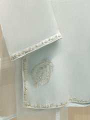 3 Piece - Pure Embroidered Cotton Net Suit S111998
