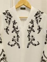 2 Piece- Pure Korean Silk Embroidered Suit S112024