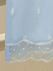 3 Piece - Pure Embroidered Cotton Net Suit S112010