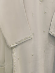3 Piece - Pure Embroidered Cotton Net Suit S112035