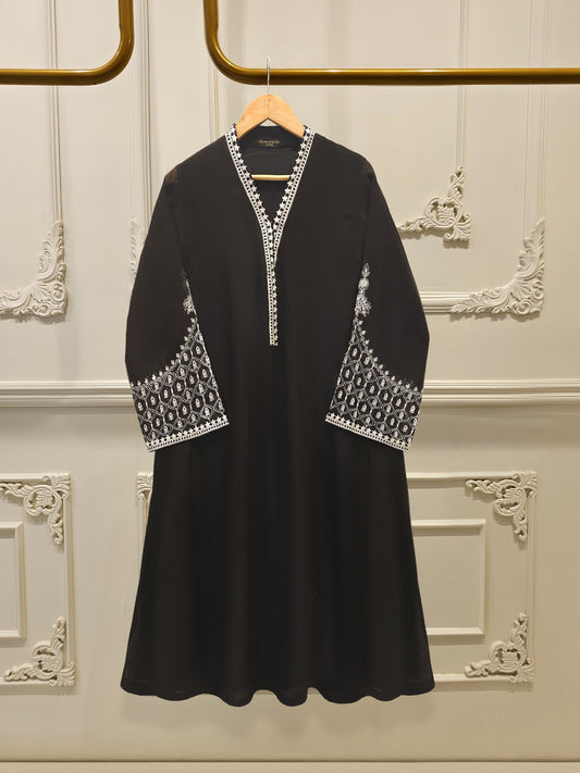 2 Piece - Pure Embroidered Cotton Net Suit S112032