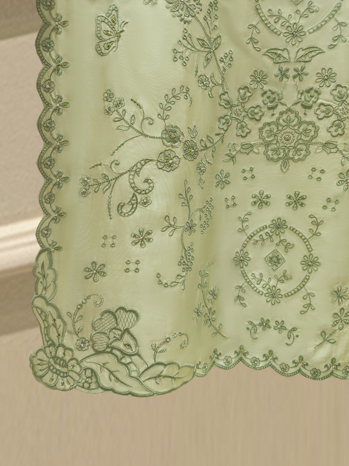 3 Piece-  Pure Embroidered Sheesha Silk Suit S112061