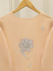 2 Piece - Pure Embroidered Cotton Net Suit S112066