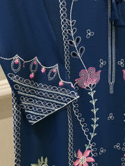 3 Piece - Pure Embroidered Cotton Net Suit S112065