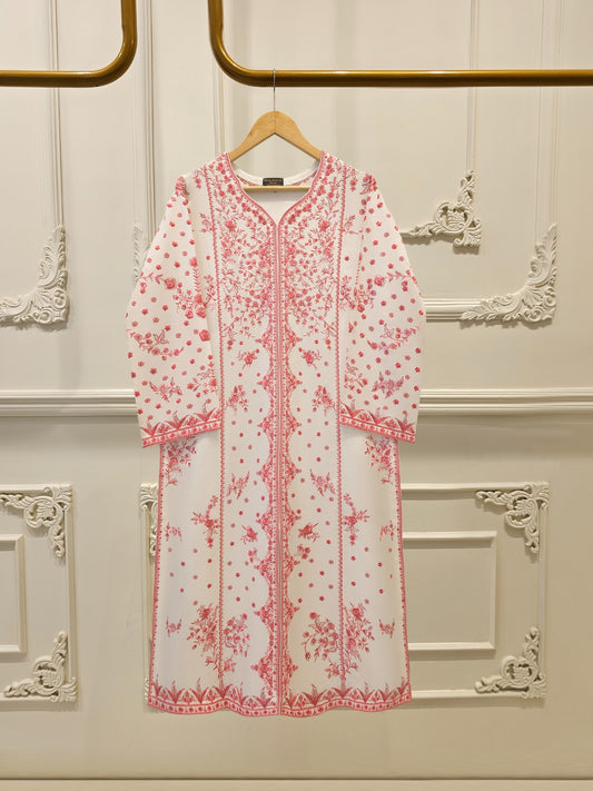 2 Piece-  Korean Silk Embroidered Suit S112090