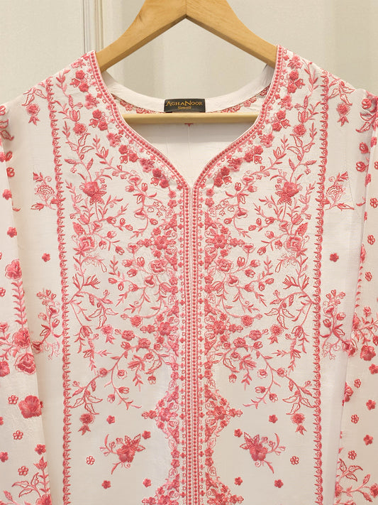 2 Piece-  Korean Silk Embroidered Suit S112090