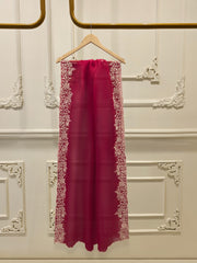 3 Piece- Pure Khadi Silk Embroidered Suit S112033