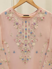2 Piece - Pure Embroidered Cotton Net Suit S112135