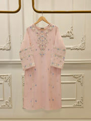 2 Piece - Pure Embroidered Cotton Net Suit S112135