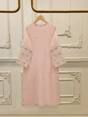 2 Piece - Pure Embroidered Cotton Net Suit S112135