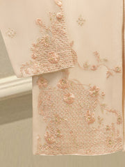 2 Piece - Pure Embroidered Cotton Net Suit S112174