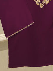 3 Piece - Pure Embroidered Cotton Net Suit S112198