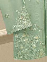 2 Piece - Pure Embroidered Cotton Net Suit S112199