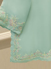 3 Piece - Pure Embroidered Organza Suit S112183