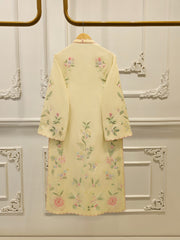 3 Piece- Pure Khaddi Silk Embroidered Suit S112240