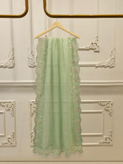 3 Piece- Pure Khadi Silk Embroidered Suit S112245