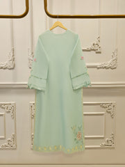 3 Piece- Pure Khaddi Silk Embroidered Suit S112281
