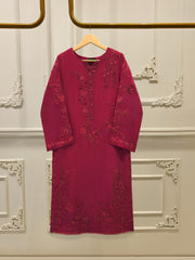 2 Piece - Pure Embroidered Cotton Net Suit S112285