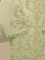 3 Piece- Pure Khaddi Silk Embroidered Suit S112306