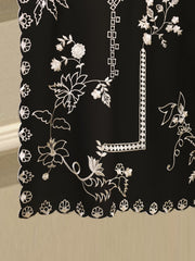 2 Piece- Pure Silk Net Embroidered Suit S112319