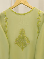 3 Piece - Pure Embroidered Cotton Net Suit S112333