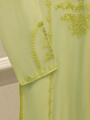 3 Piece - Pure Embroidered Cotton Net Suit S112333