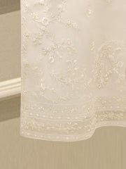 3 Piece - Pure Organza Embroidered Suit S112339