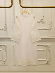 3 Piece - Pure Organza Embroidered Suit S112339