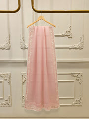 3 Piece - Pure Organza Embroidered Suit S112339