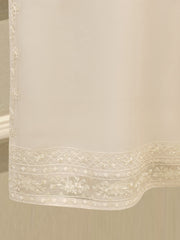 3 Piece - Pure Organza Embroidered Suit S112339