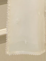 3 Piece - Pure Organza Embroidered Suit S112343