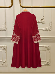 3 Piece- Pure Korean Silk Embroidered Suit S112346