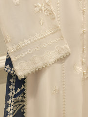 3 Piece - Pure Embroidered Cotton Net Suit S112354