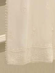 3 Piece - Pure Embroidered Cotton Net Suit S112354