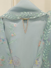 3 Piece- Pure Khaddi Silk Embroidered Suit S112373