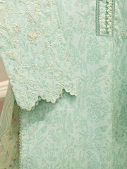 3 Piece - Digital Printed Embroidered Lawn Suit S112308