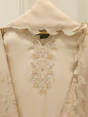 3 Piece- Pure Khaddi Silk Embroidered Suit S112385