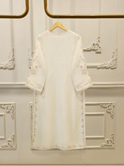 2 Piece - Pure Embroidered Cotton Net Suit S112386