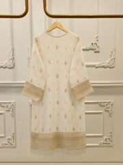 3 Piece - Pure Embroidered Cotton Net Suit S112389