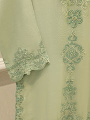 2 Piece - Pure Embroidered Cotton Net Suit S112394