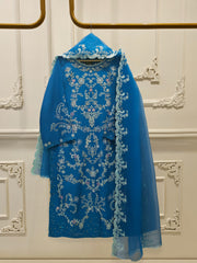 3 Piece- Pure Khaddi Silk Embroidered Suit S112404