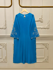3 Piece- Pure Khaddi Silk Embroidered Suit S112404